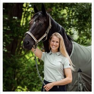 Horze high stretch polo tshirt